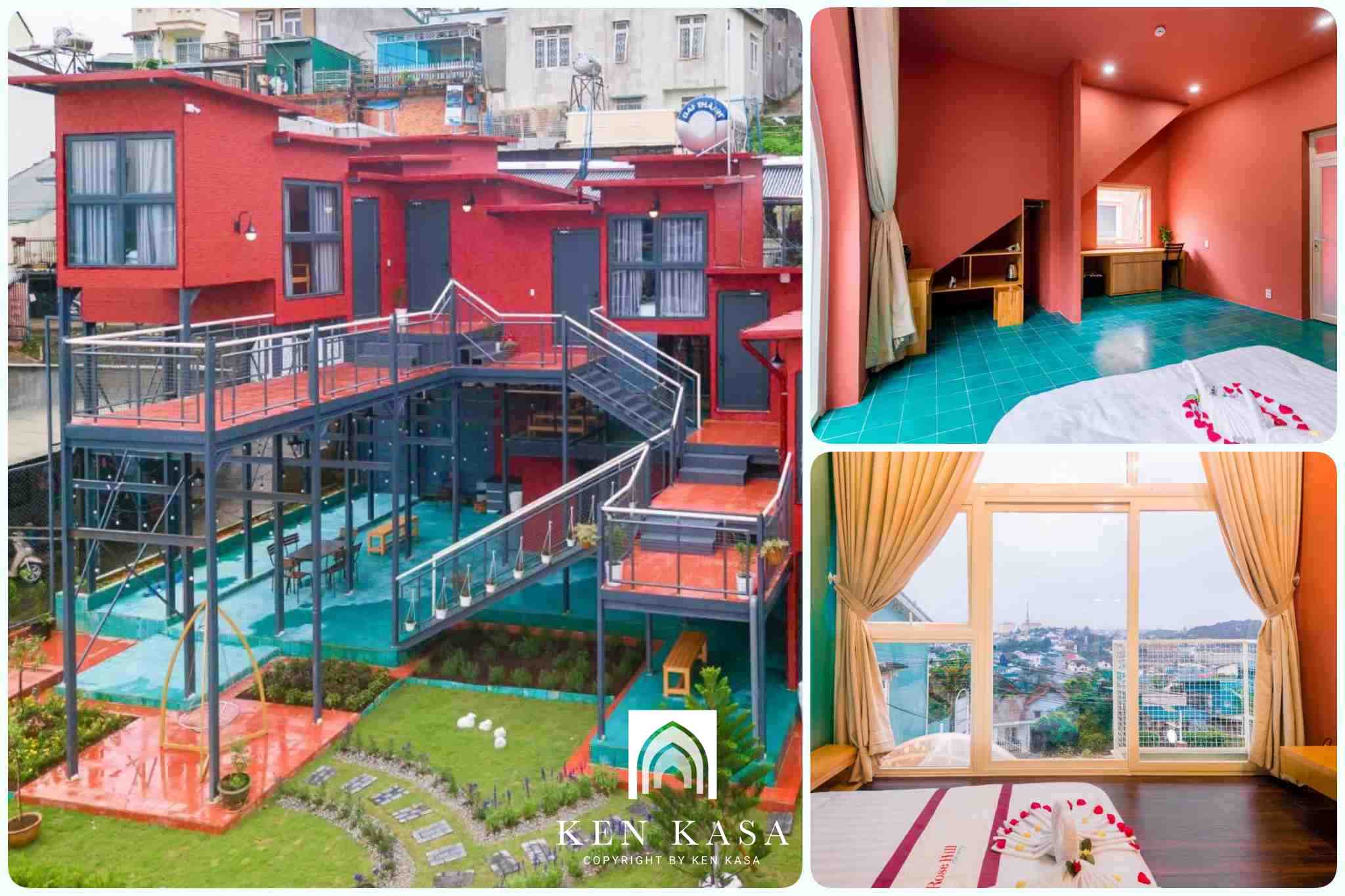 Mẫu nhà homestay đẹp dalat rose hill villa 